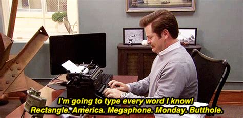 Limit your vocabulary to words that are made in America. | 27 Ways To Be As American As Ron ...