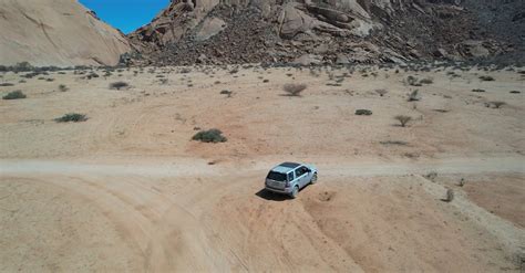 Freelander on Namibian Dirt Road Free Stock Video Footage, Royalty-Free 4K & HD Video Clip