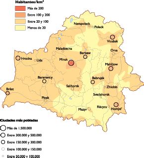 Belarus Population map | Digital Maps. Netmaps UK Vector Eps & Wall Maps