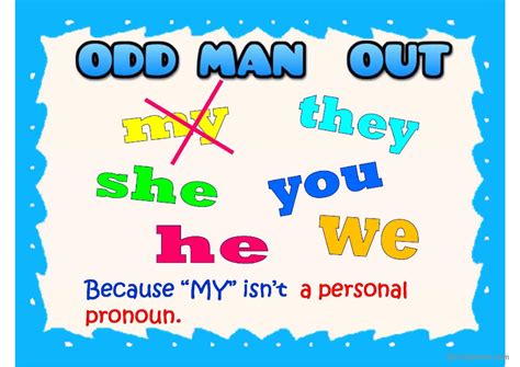 ODD MAN OUT: English ESL powerpoints