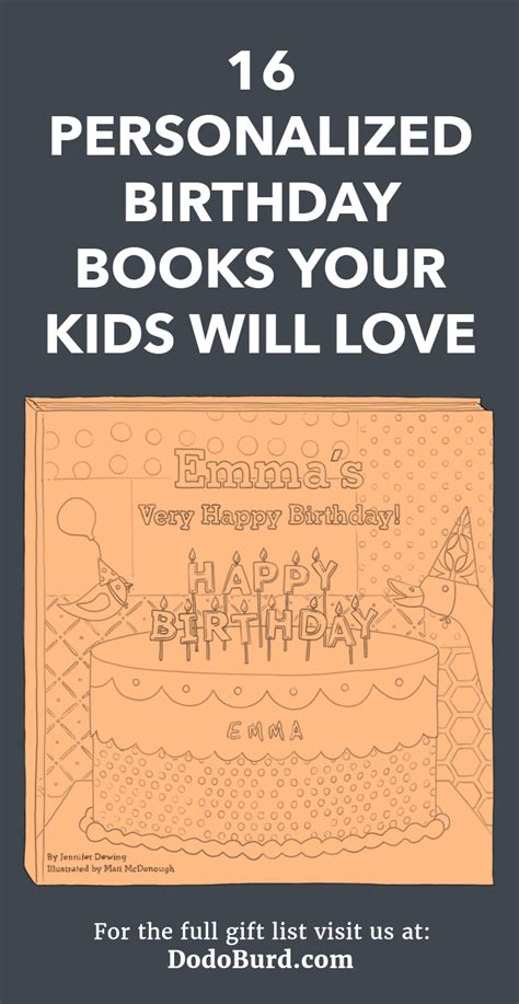 16 Personalized Happy Birthday Books Your Kids Will Love - Dodo Burd