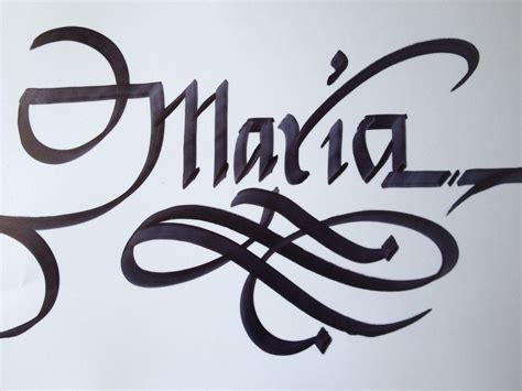 Maria Calligraphy | Name tattoo designs, Name tattoo, Tatto design