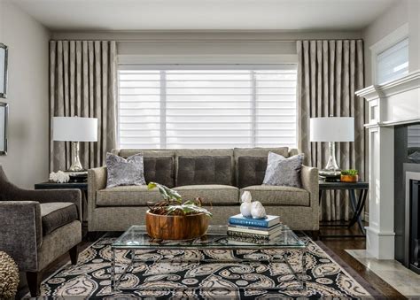 Grey Ripplefold Draperies | Interesting living room, Fresh living room ...