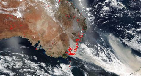 Satellite Imagery Shows Ferocious Fires in Australia Intensify