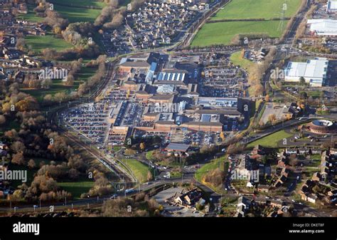 aerial view of Crystal Peaks Shopping Centre near Sheffield Stock Photo - Alamy