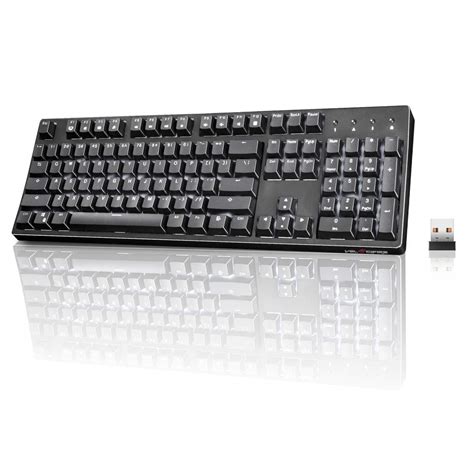 Buy Gaming Keyboard Mechanical, Velocifire VM02WS 104-key Full Size Gaming Keyboard Ergonomic ...