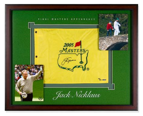 Jack Nicklaus signed framed US Masters piece. - Pro Sports Memorabilia