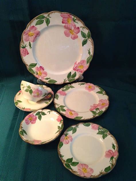 Franciscan DESERT ROSE 34 Pc Dinnerware Set USA 50's | Etsy ...