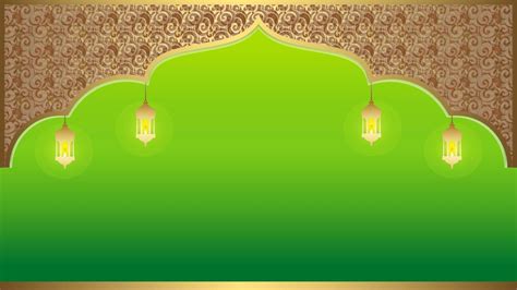 islamic background green, Green islamic background banner 11174409 Vector Art at Vecteezy