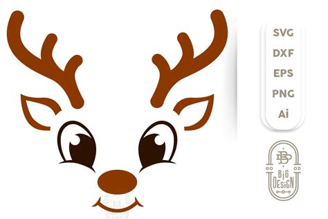 Reindeer Face Printable