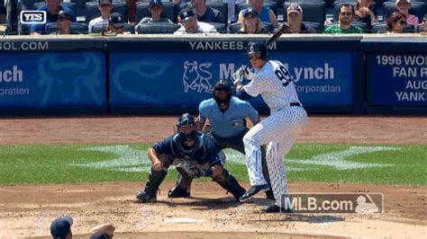 Aaron Judge's first at-bat was a mammoth back-to-back 446-foot dinger to straightaway center ...