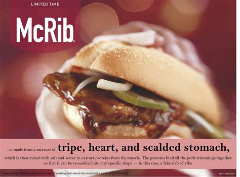 11 Amazing Facts about the McDonald's McRib | Recipes, Food, Pork