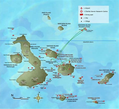 Discover Galapagos - Galapagos Islands Map - Printable Map Of Galapagos ...