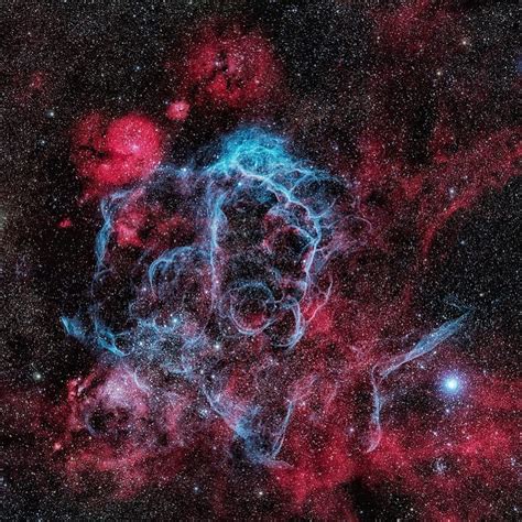 Vela Supernova Remnant . Light from the supernova explosion that created the Vela remnant ...