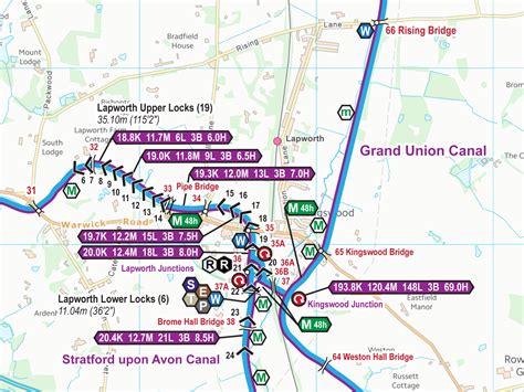 Stratford upon Avon Canal Cruising Map for Download – Waterway Routes