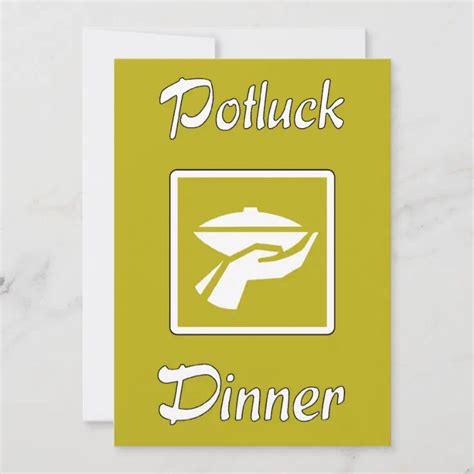 Potluck Dinner Invitation | Zazzle