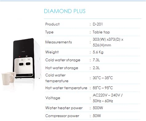 Diamond Water Dispenser | Diamond Water Filter Malaysia