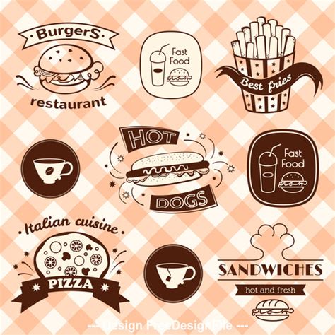 Food sign vector free download