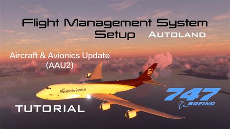 Boeing 747-8 Flight Management System Setup - AAU2 - LNAV/VNAV Autoland - CYYZ-KBOS FMS Tutorial ...