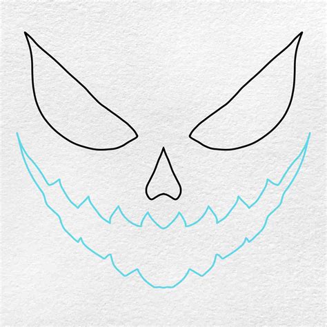 How to Draw a Scary Face - HelloArtsy