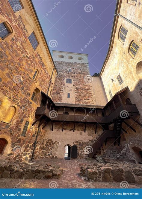 Medieval Turku Castle Courtyard Stock Photo - Image of facade, fortification: 276144046