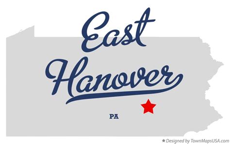 Map of East Hanover, PA, Pennsylvania