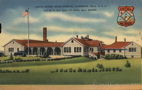 United States Indian Hospital Claremore, OK Postcard