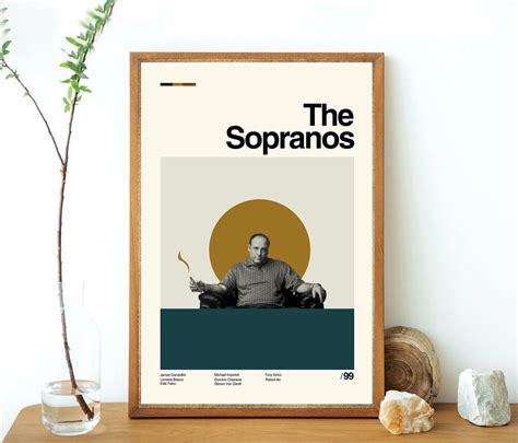 The Sopranos Tony Soprano Minimalist Poster – Aesthetic Wall Decor