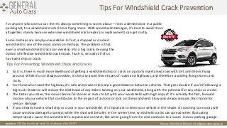 Tips For Windshield Crack Prevention