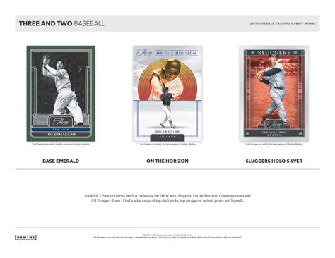 2023 Panini Three and Two Baseball Cards