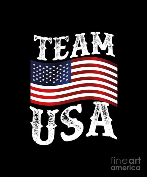 Team USA Flag Digital Art by Bui Chinh - Pixels