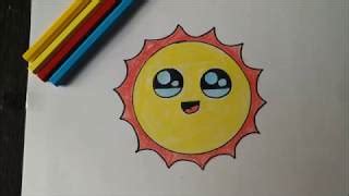 Simple Sun Drawing For Kids