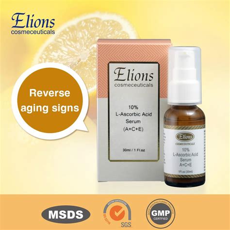 10% L-ASCORBIC ACID SERUM (A+C+E) - E001 - Elions (Taiwan Manufacturer) - Laundry Products ...