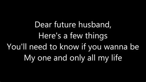 Dear Future Husband Meghan Trainor Lyrics