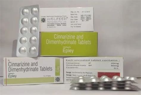 Cinnarizine And Dimenhydrinate Tablets at Rs 95.99/stripe | VERTIGO TREATMENT in Ahmedabad | ID ...