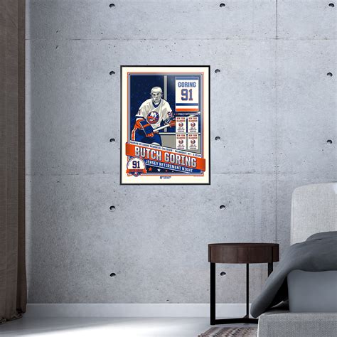 New York Islanders Butch Goring Number Retirement 18"x24" Serigraph