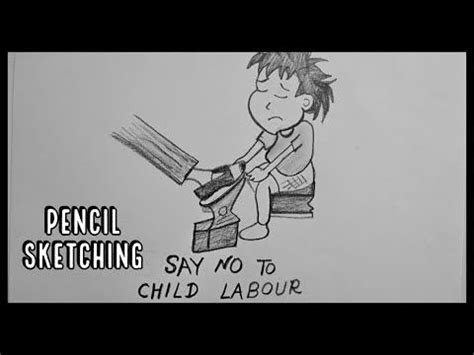 Child Labour Drawing || Stop Child Labour || Say No To Child Labour ...