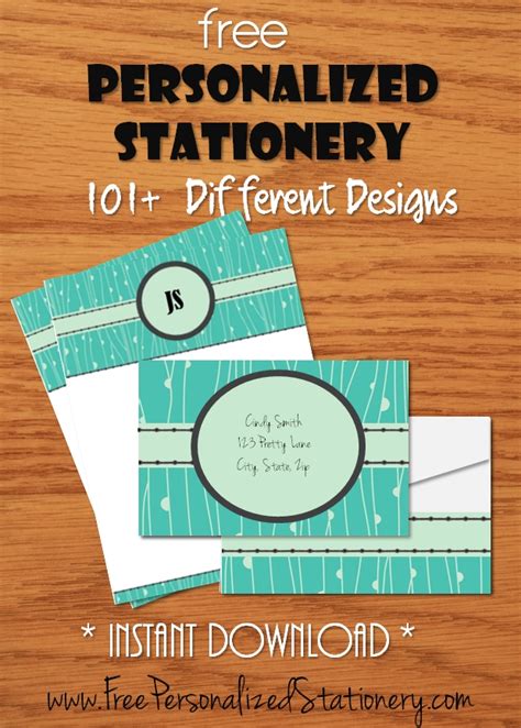 Free Monogrammed Stationery