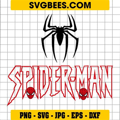 Spider man black and white eyes svg - SVGbees