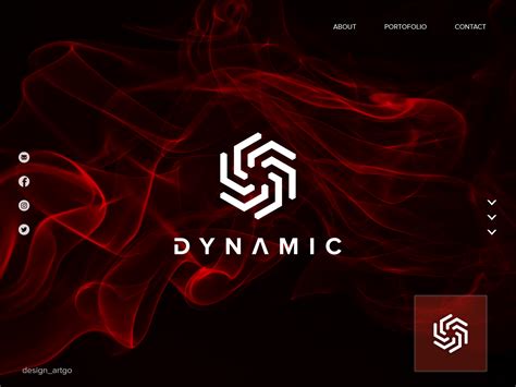 Dynamic logo on Behance