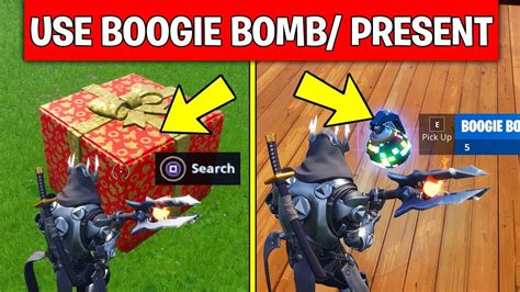 Use Boogie Bombs or Presents – DAY 7 REWARD (14 DAYS OF FORTNITE CHALLENGES) - YouTube