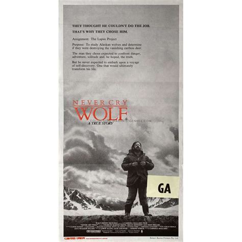 NEVER CRY WOLF Australian Movie Poster - 13x30 in. - 1983