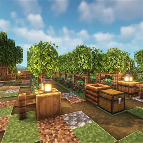 Minecraft Grape Vineyard and Tomato Trees Design EASY in Survival in 2023 | Minecraft farm ...