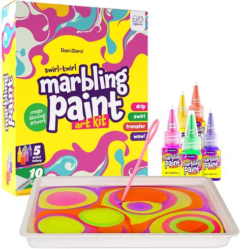 Buy Marbling Paint Art Kit for Kids - Easter Arts and Crafts for Girls & Boys Ages 6-12 - Craft ...