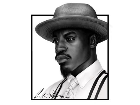 Andre 3000 Digital Painting by Candice J. on Dribbble