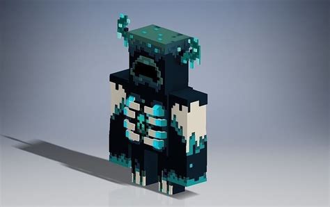 Minecraft Warden Standing 3D model 3D printable | CGTrader