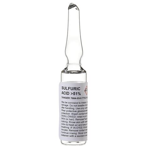 Thermo Scientific Chemical Preservative Glass Ampoules Ampoule w/2mL concentrated | Fisher ...