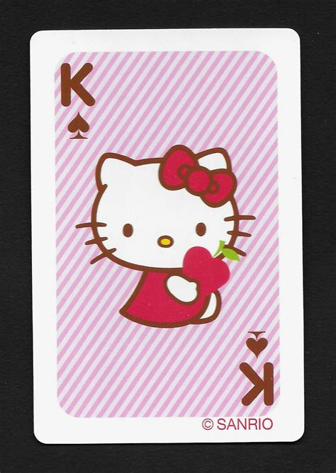 Hello Kitty playing card single swap king of spades - 1 card | eBay in 2022 | Hello kitty, King ...