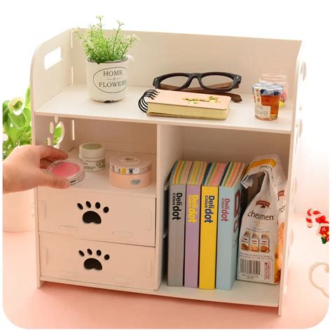 Aliexpress.com : Buy DIY Modern White Wooden Storage Box Desk Organizer ...