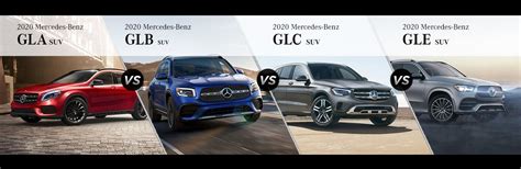 2020 Mercedes-Benz GLA vs GLB vs GLC vs GLE